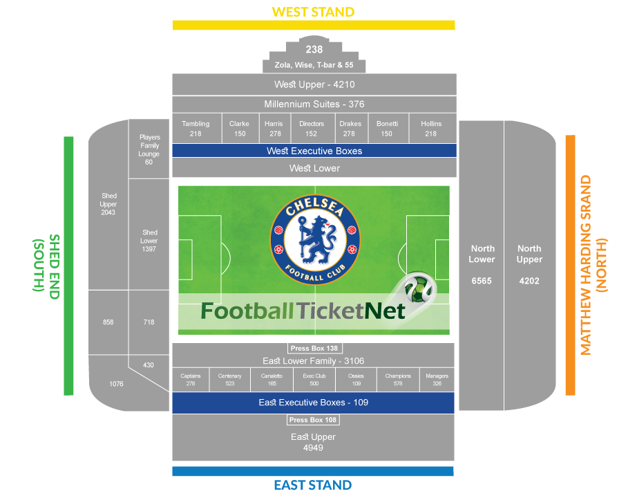 Chelsea vs Crystal Palace 04/11/2018 Football Ticket Net