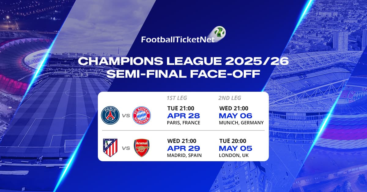 Champions League semi-final clash under the floodlights