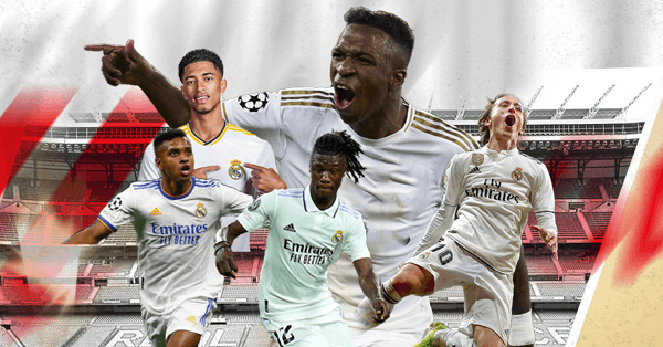 Real Madrid players in a hypothetical Premier League setting