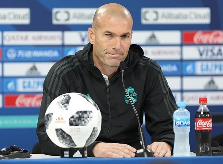 Zinedine Zidane in a Real Madrid setting