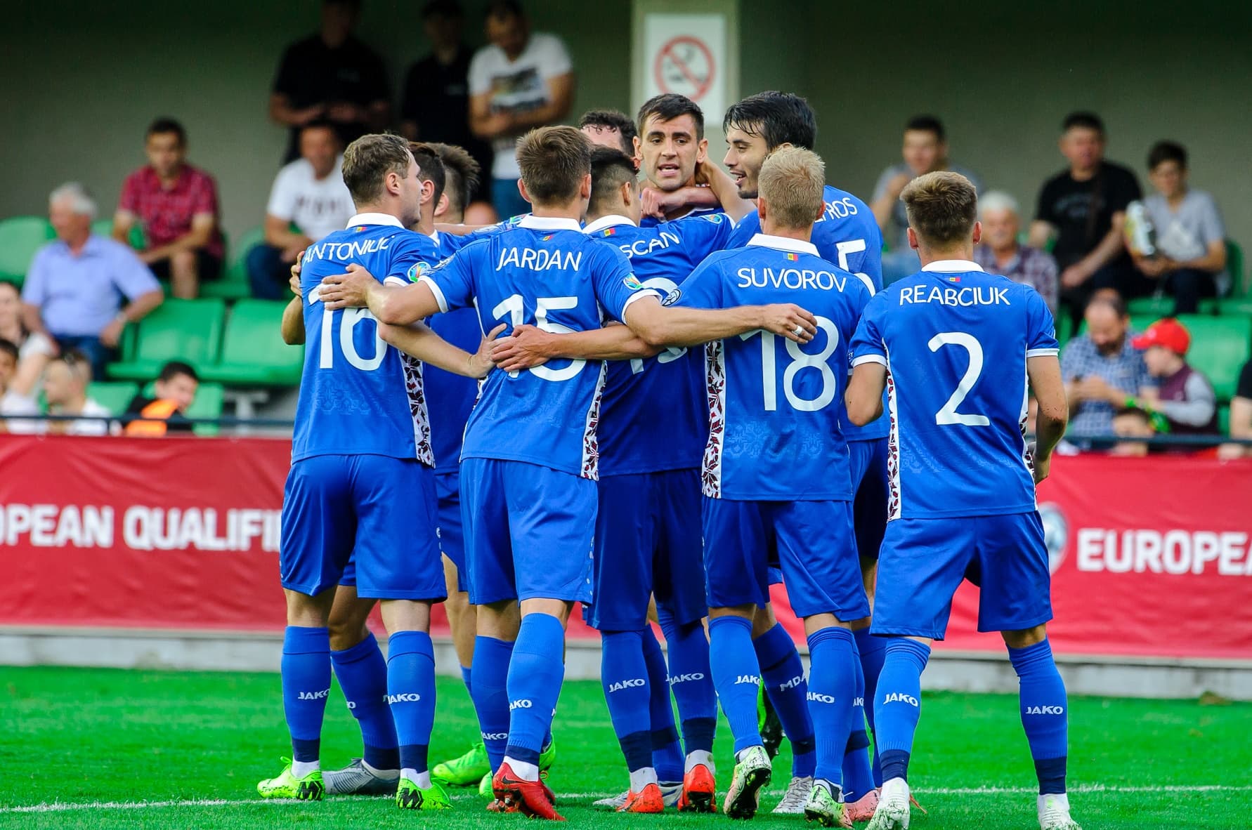 Moldova football match atmosphere