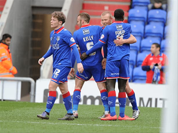 Oldham Athletic football match atmosphere