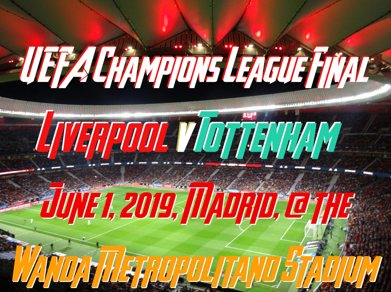 Champions League final trophy on display