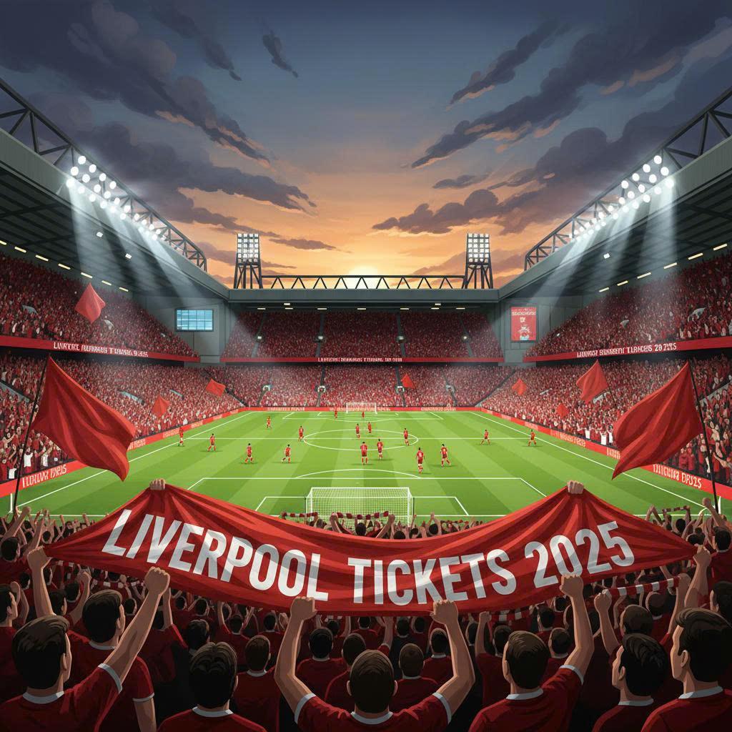 Liverpool's Anfield stadium on a matchday