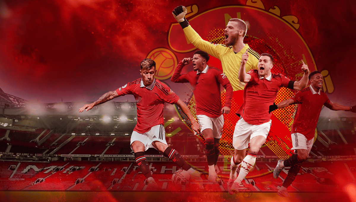 Manchester United's Old Trafford stadium on a matchday