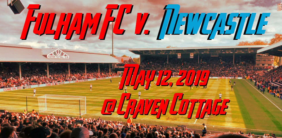 Fulham and Newcastle United players in a Premier League match