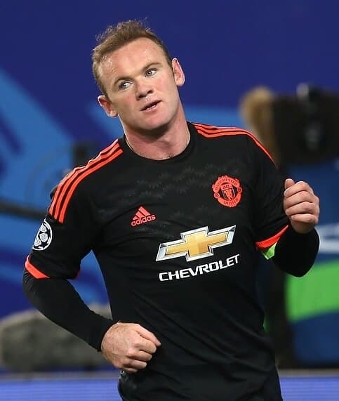Wayne Rooney in a Manchester United shirt