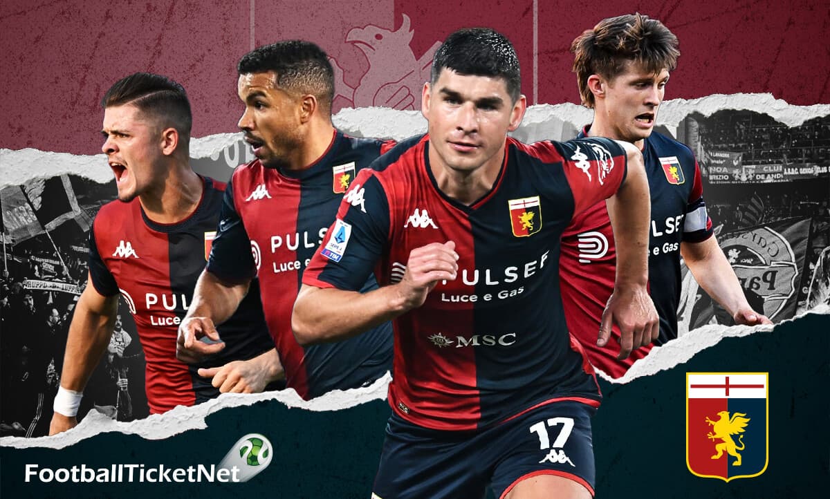 Atmosfera di una partita di calcio di Genoa