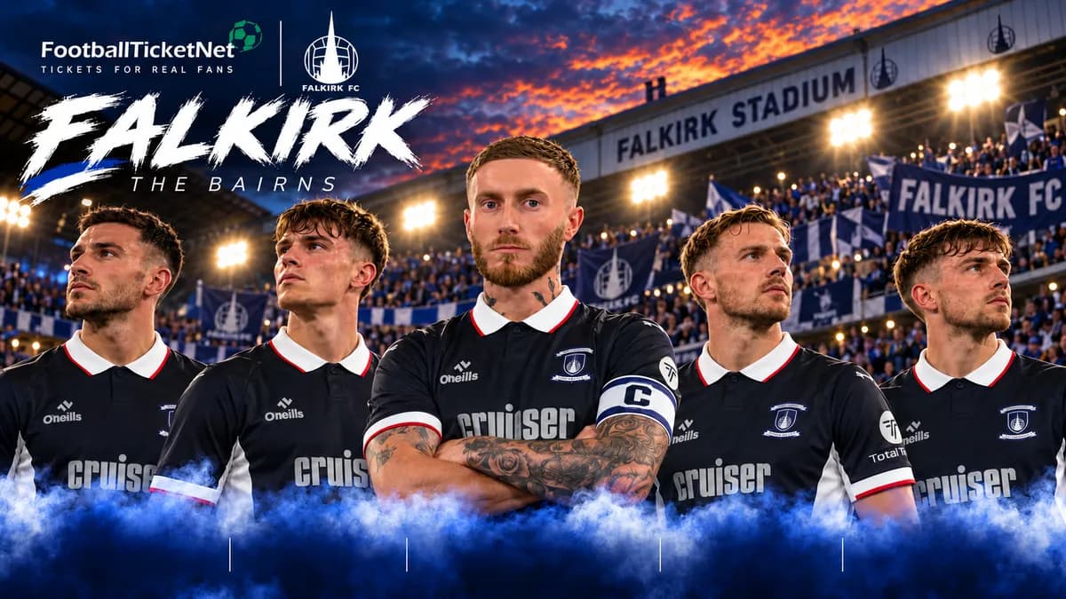 Ambiente en un partido de fútbol de Falkirk