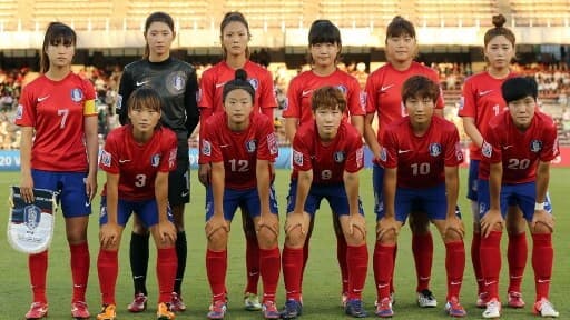South Korea (Women) football match atmosphere