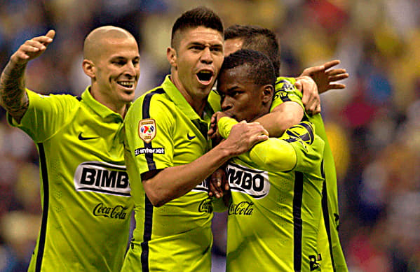 Stimmung beim Fußballspiel von Club America