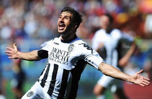 Atmosfera di una partita di calcio di Robur Siena