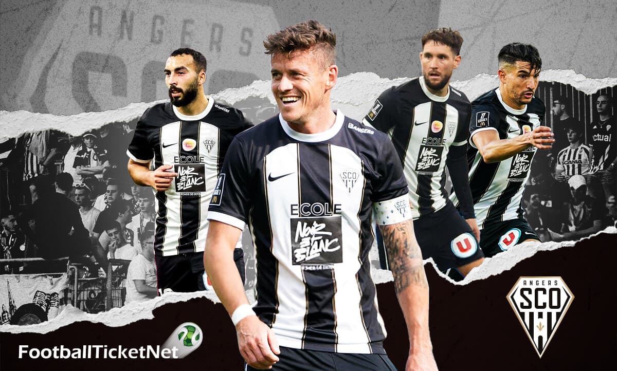 Stimmung beim Fußballspiel von Angers SCO