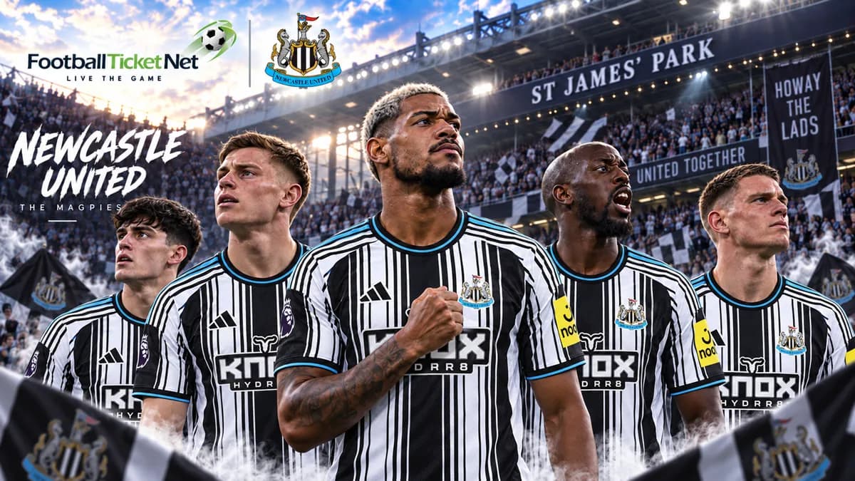 Atmosfera di una partita di calcio di Newcastle United