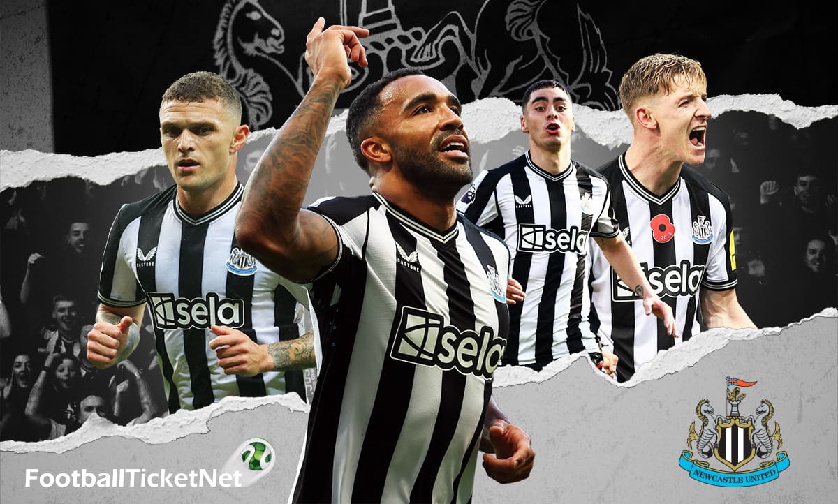 Sfeer bij een voetbalwedstrijd van Newcastle United