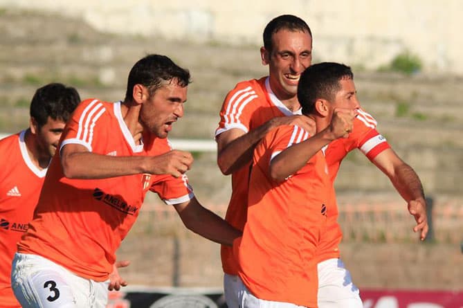 Shirak football match atmosphere
