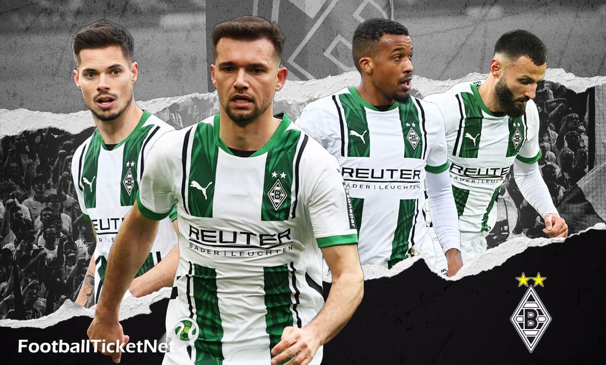 Stemning til en Borussia Mönchengladbach-fodboldkamp