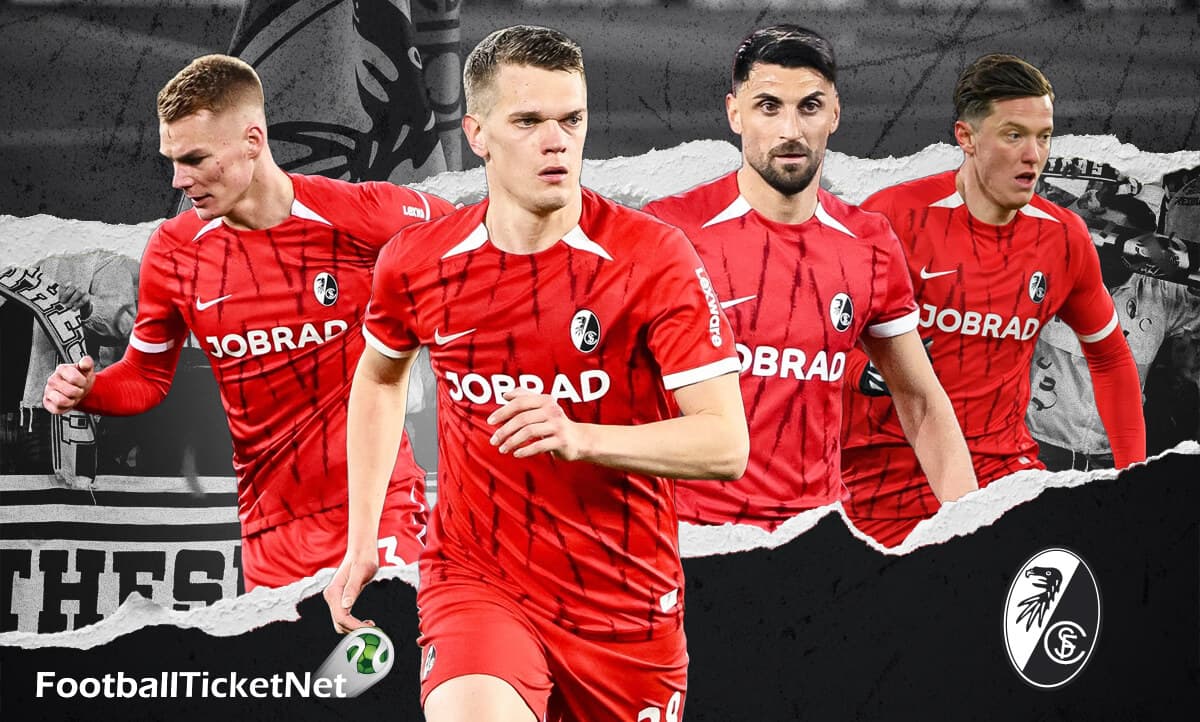 Atmosfera di una partita di calcio di SC Freiburg