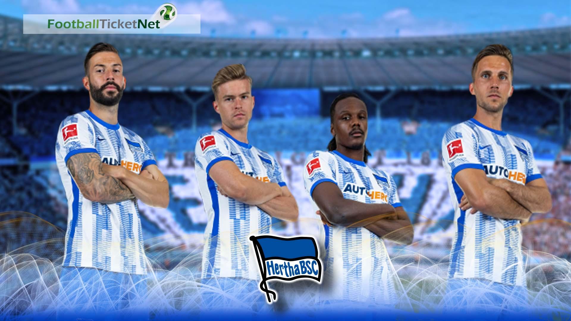 Atmosfera di una partita di calcio di Hertha Berlin SC