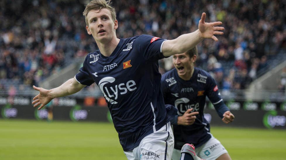 Ambiente en un partido de fútbol de Viking FK