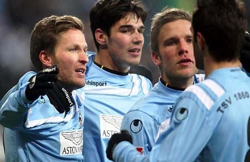 Ambiente en un partido de fútbol de 1860 Munich
