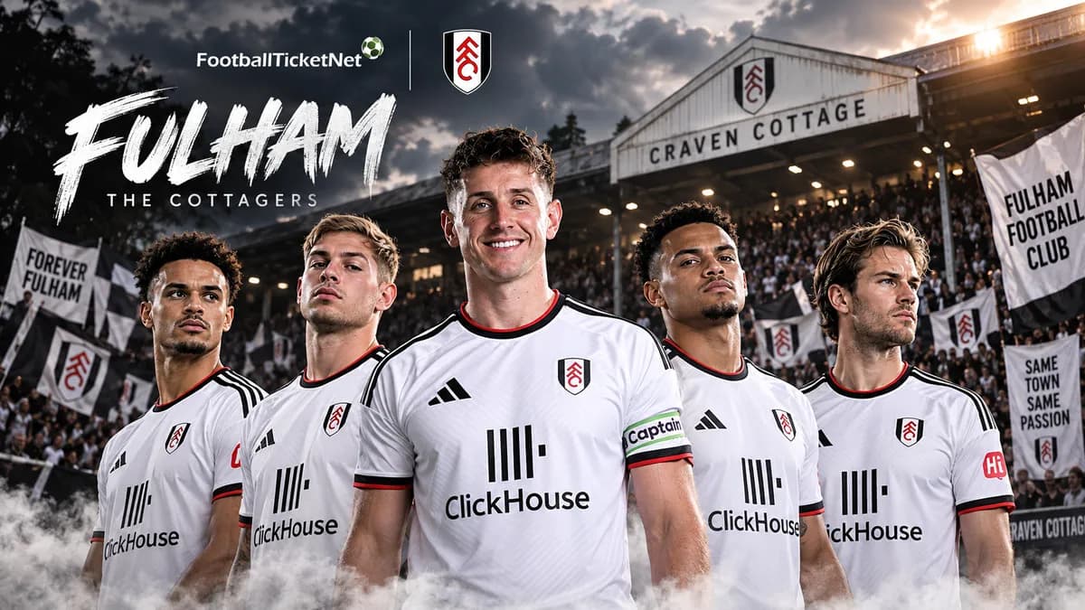 Sfeer bij een voetbalwedstrijd van Fulham