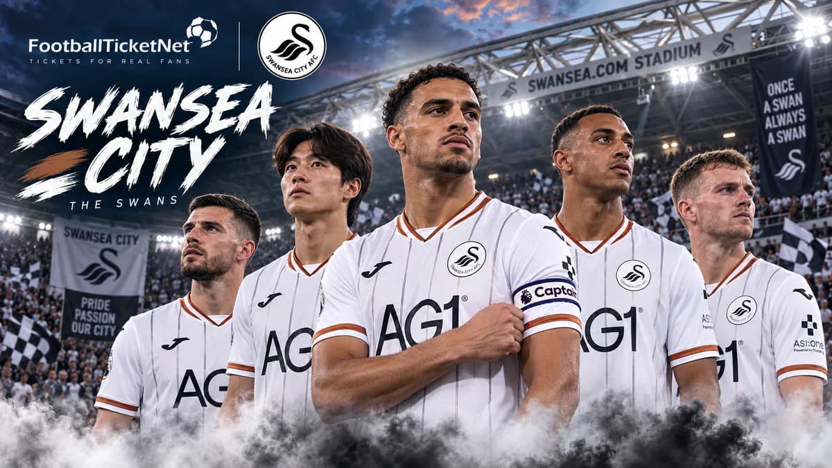 Swansea City football match atmosphere