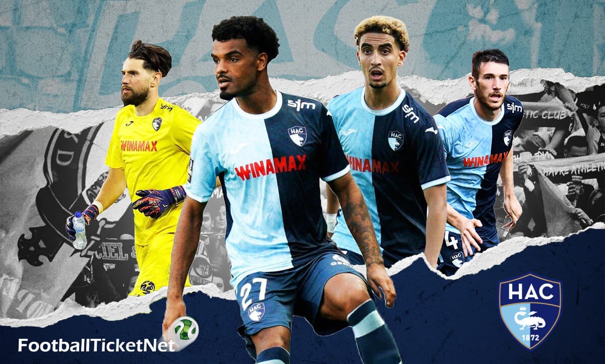 Stimmung beim Fußballspiel von Le Havre AC