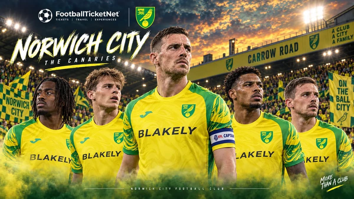 Norwich City football match atmosphere