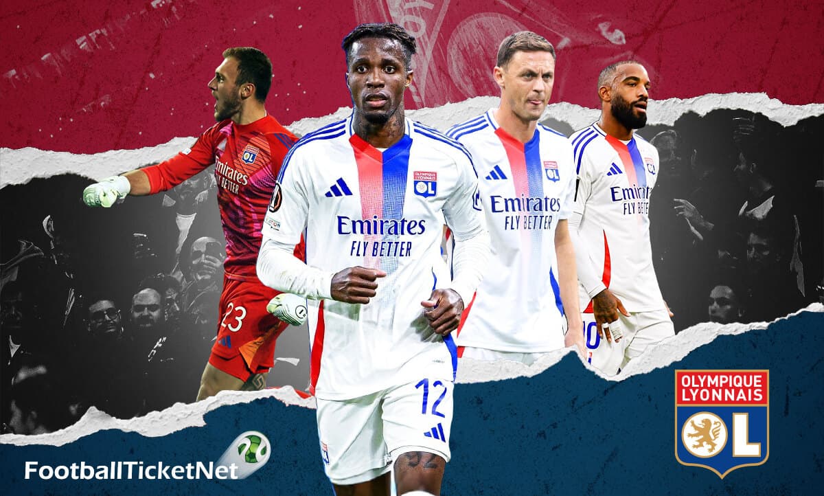 Ambiente en un partido de fútbol de Olympique Lyonnais