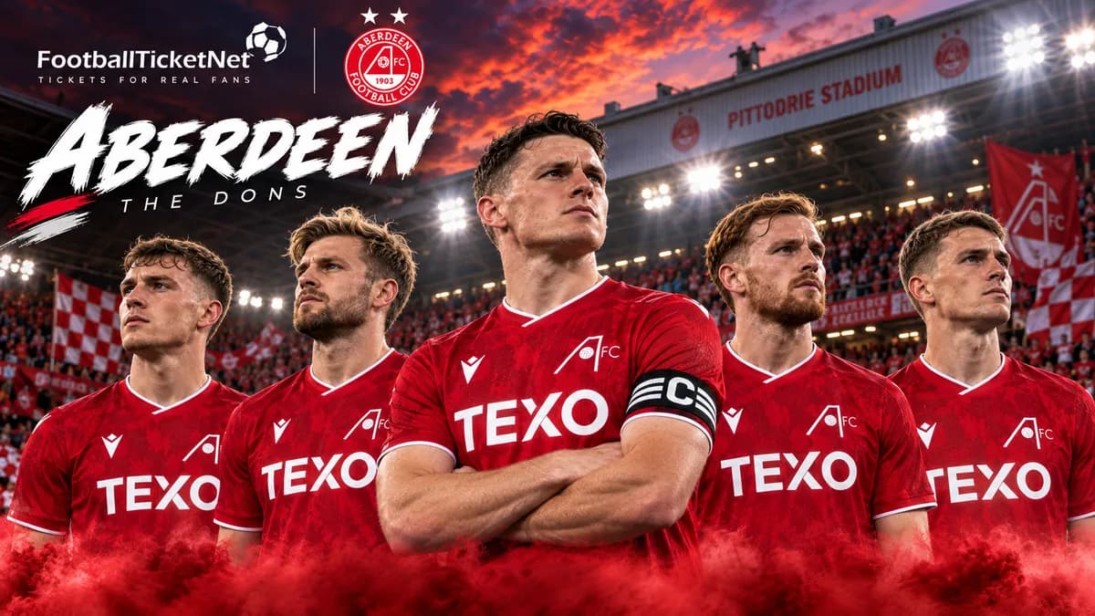 Stemning til en Aberdeen FC-fodboldkamp