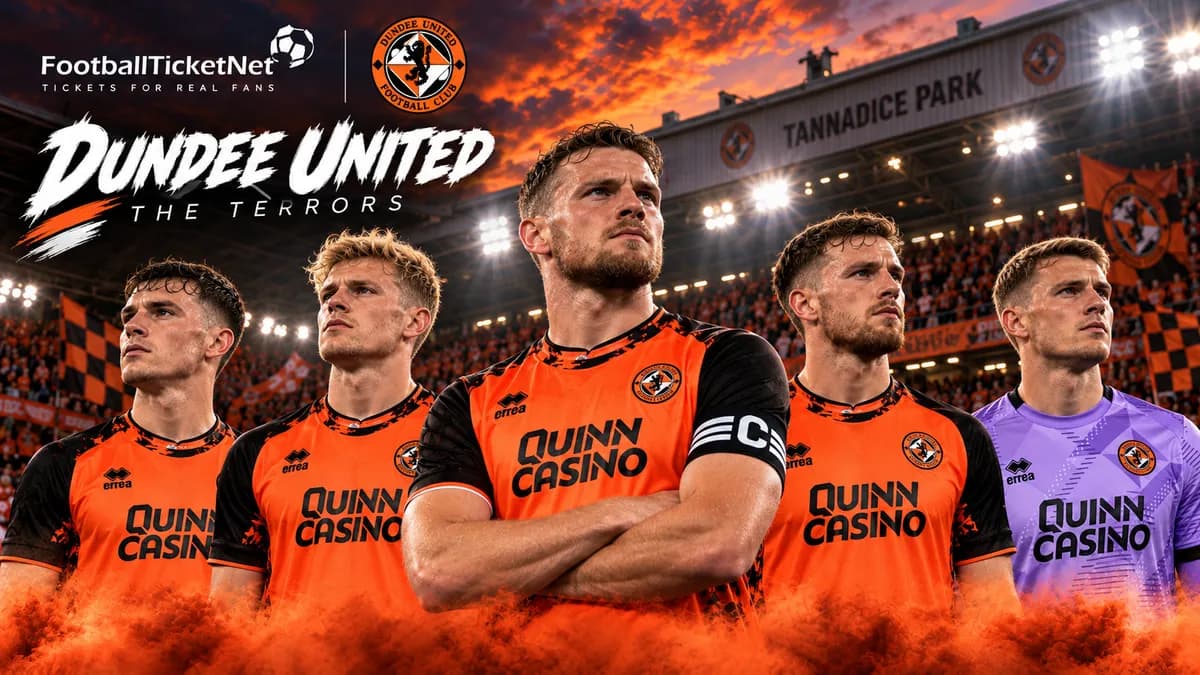 Stimmung beim Fußballspiel von Dundee United