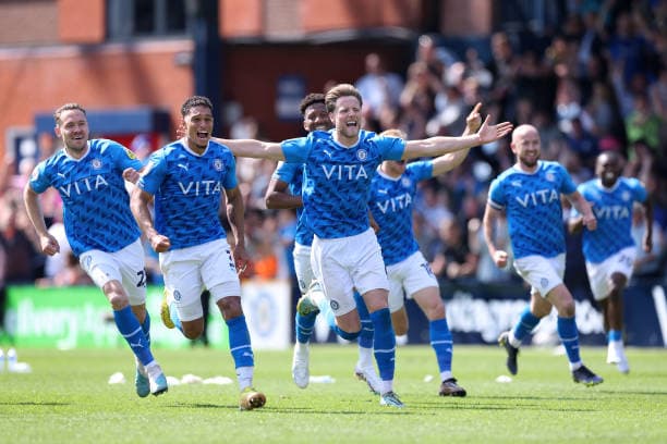Stemning til en Stockport County-fodboldkamp