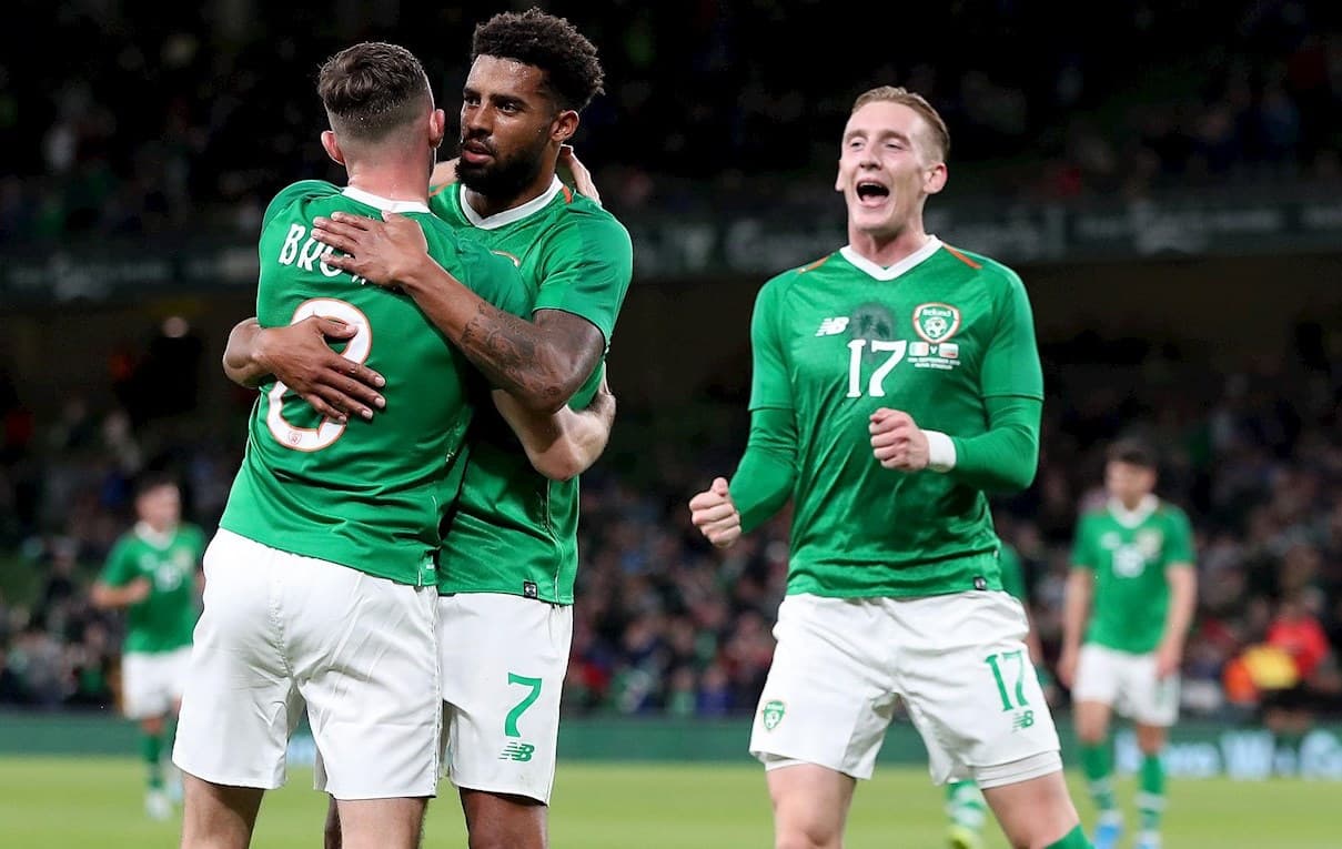 Stimmung beim Fußballspiel von Ireland