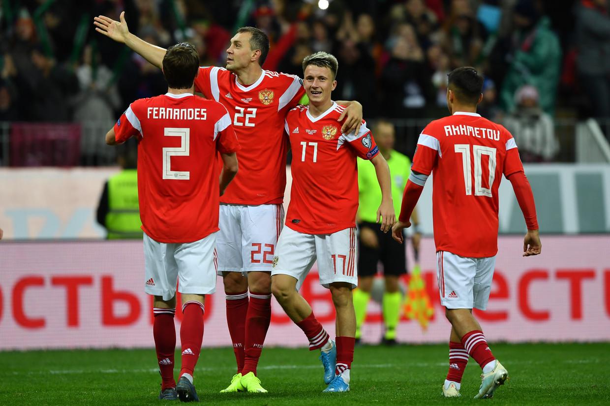 Stemning til en Russia-fodboldkamp