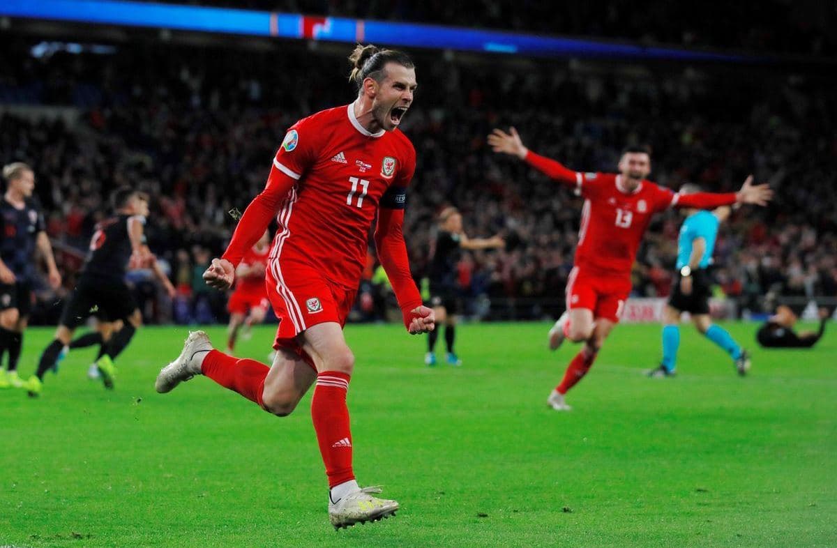 Stemning til en Wales-fodboldkamp