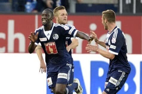 Ambiente en un partido de fútbol de Luzern