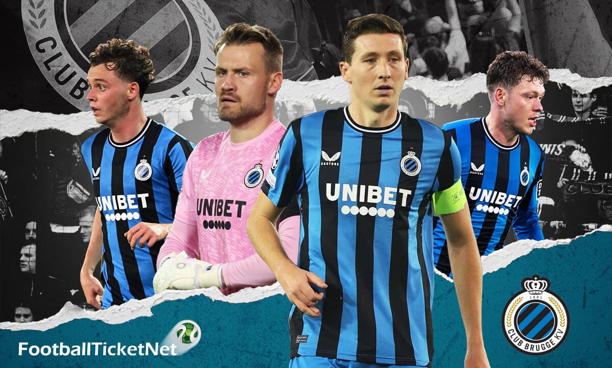 Stimmung beim Fußballspiel von Club Brugge