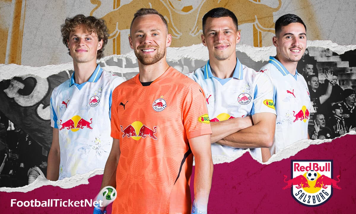 Atmosfera di una partita di calcio di FC Red Bull Salzburg