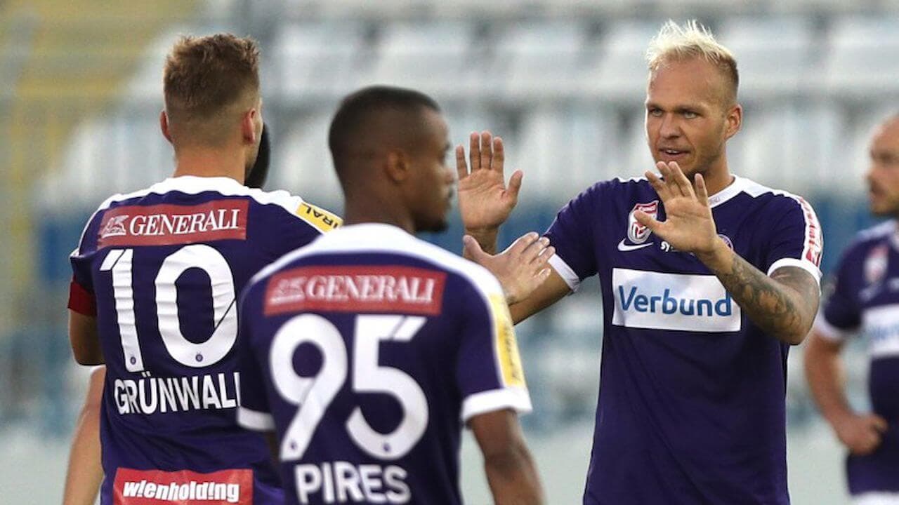 Stemning til en FK Austria Wien-fodboldkamp