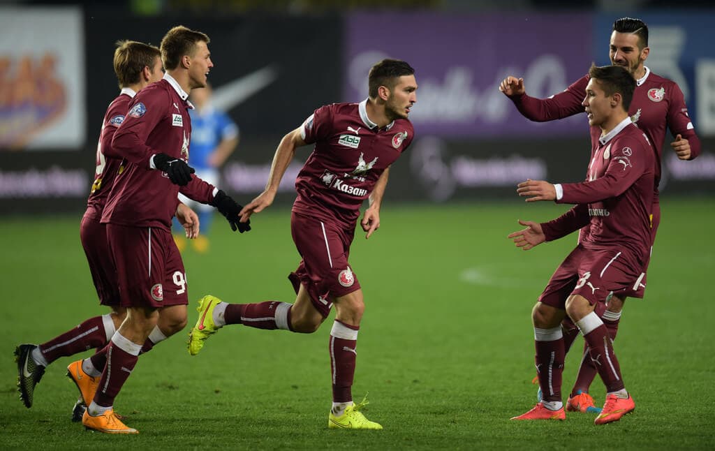 Rubin Kazan football match atmosphere