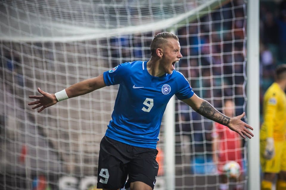 Stemning til en Estonia-fodboldkamp