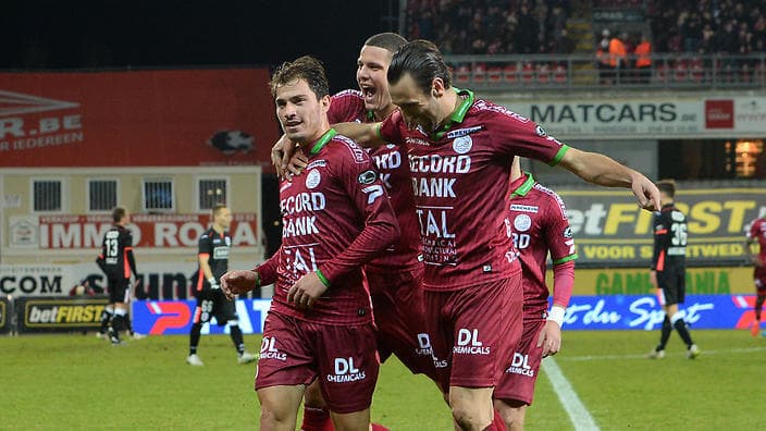 Zulte Waregem football match atmosphere