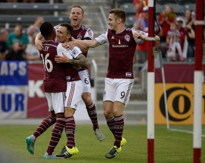 Stimmung beim Fußballspiel von Colorado Rapids