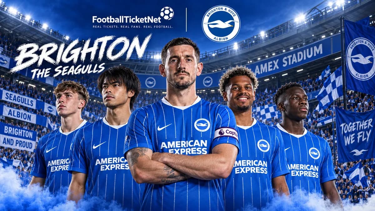 Stimmung beim Fußballspiel von Brighton & Hove Albion