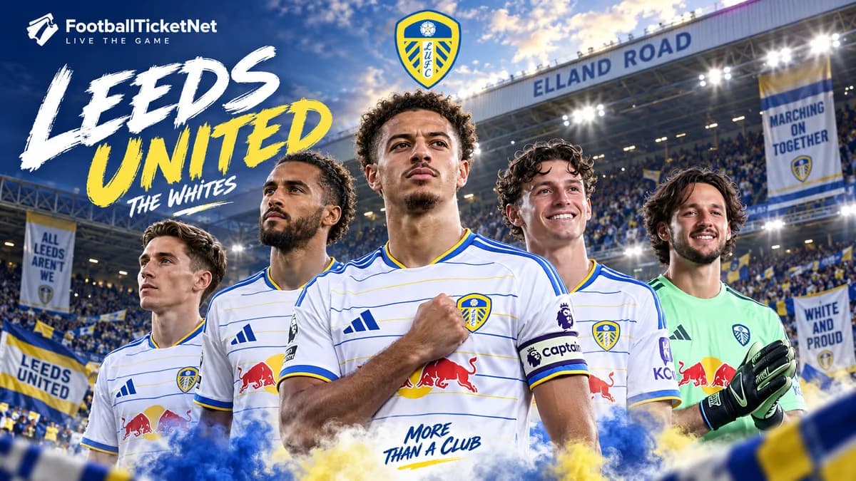 Sfeer bij een voetbalwedstrijd van Leeds United