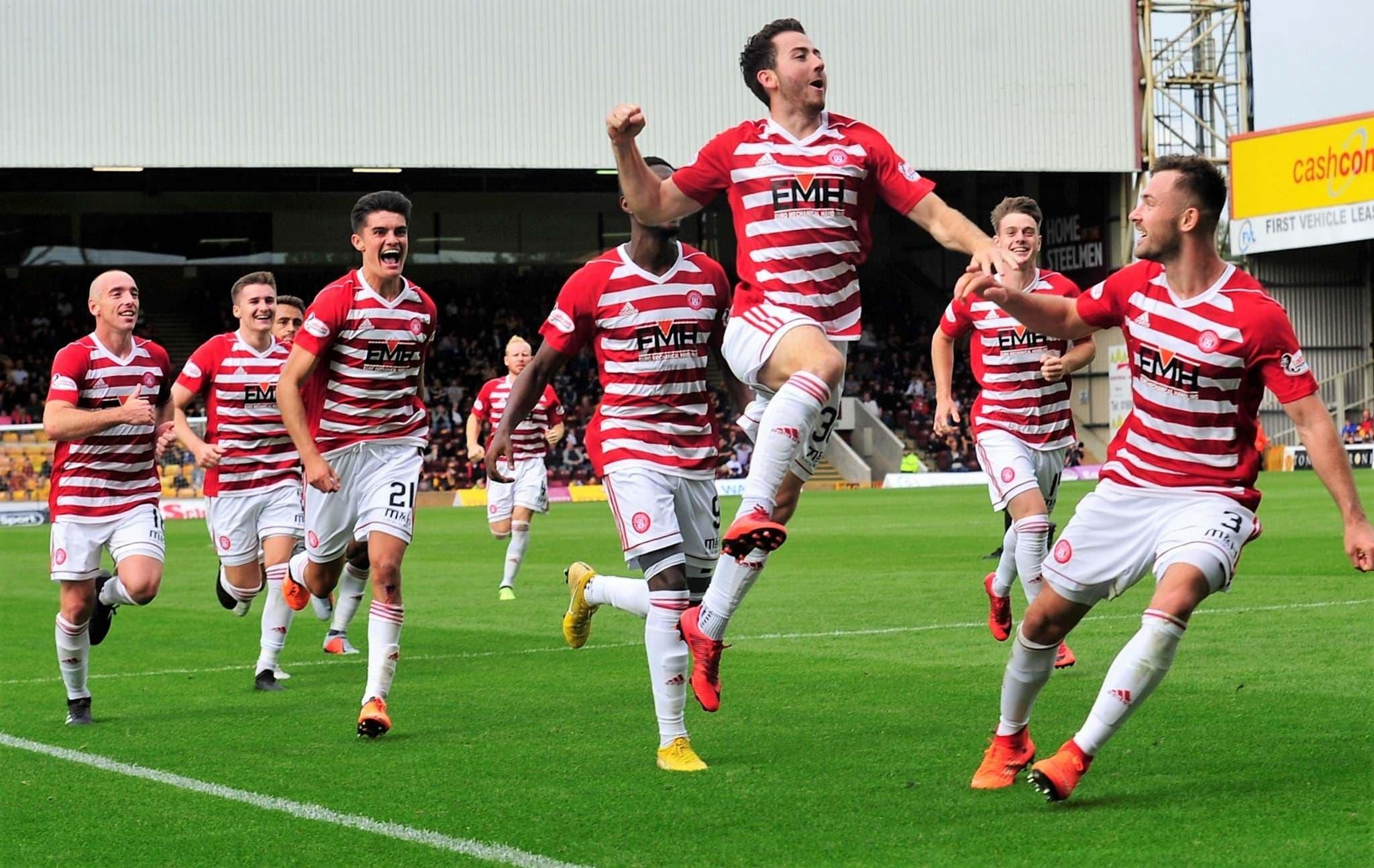 Stemning til en Hamilton Academical-fodboldkamp