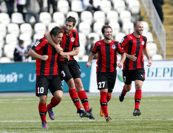 Amkar Perm football match atmosphere