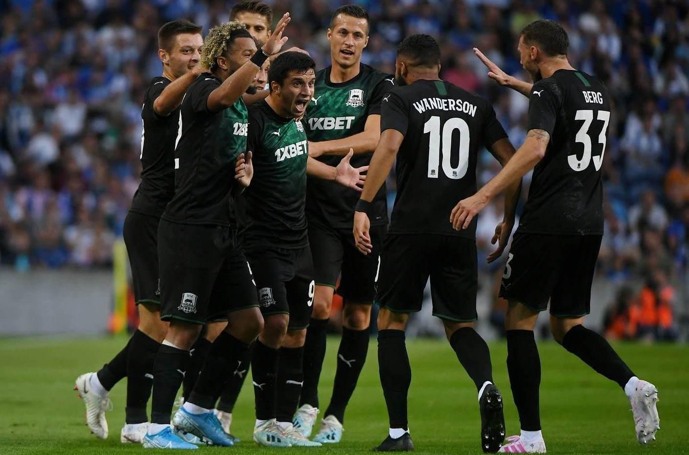 Krasnodar football match atmosphere