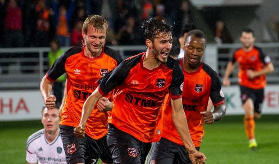 Ural football match atmosphere